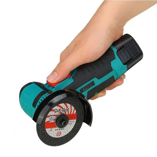 Mini Pulidora Angular, Con 2 Baterias De Repuesto